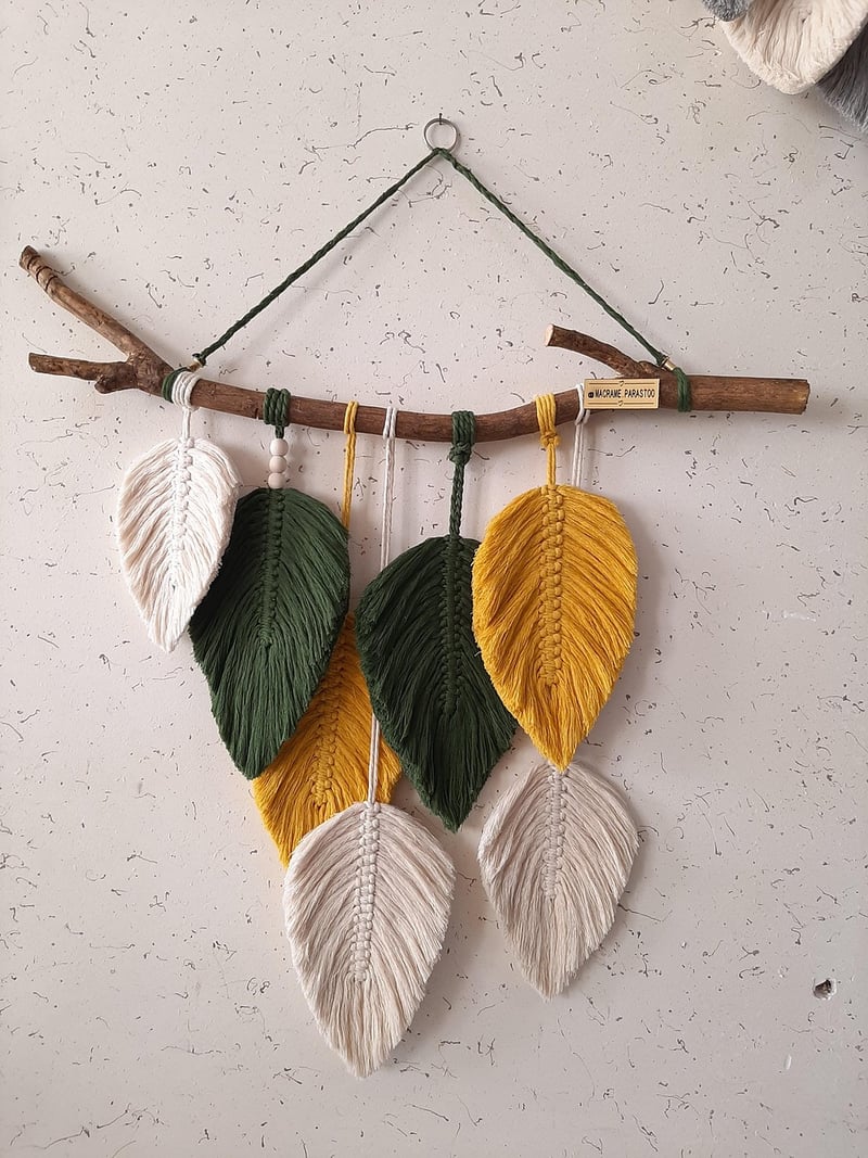 Bohemian macramé wall hanging